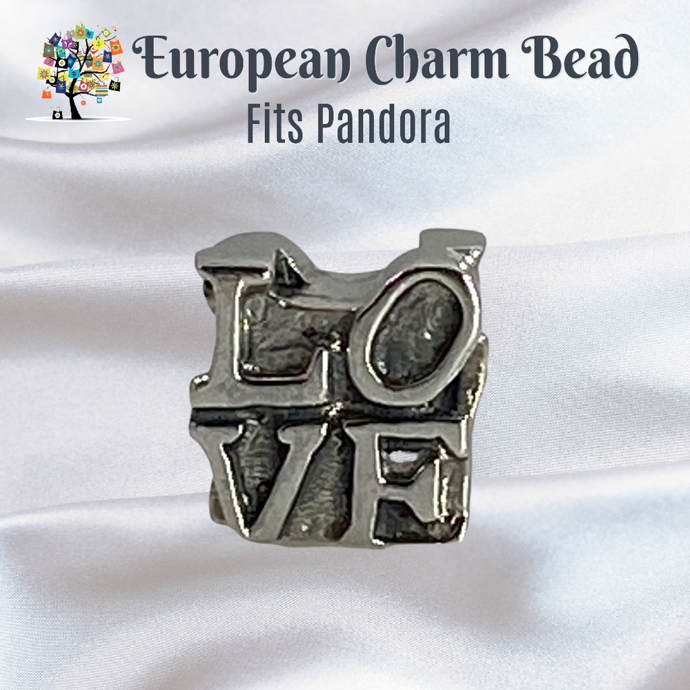 European Charm Bead LOVE 925S Fits Pandora